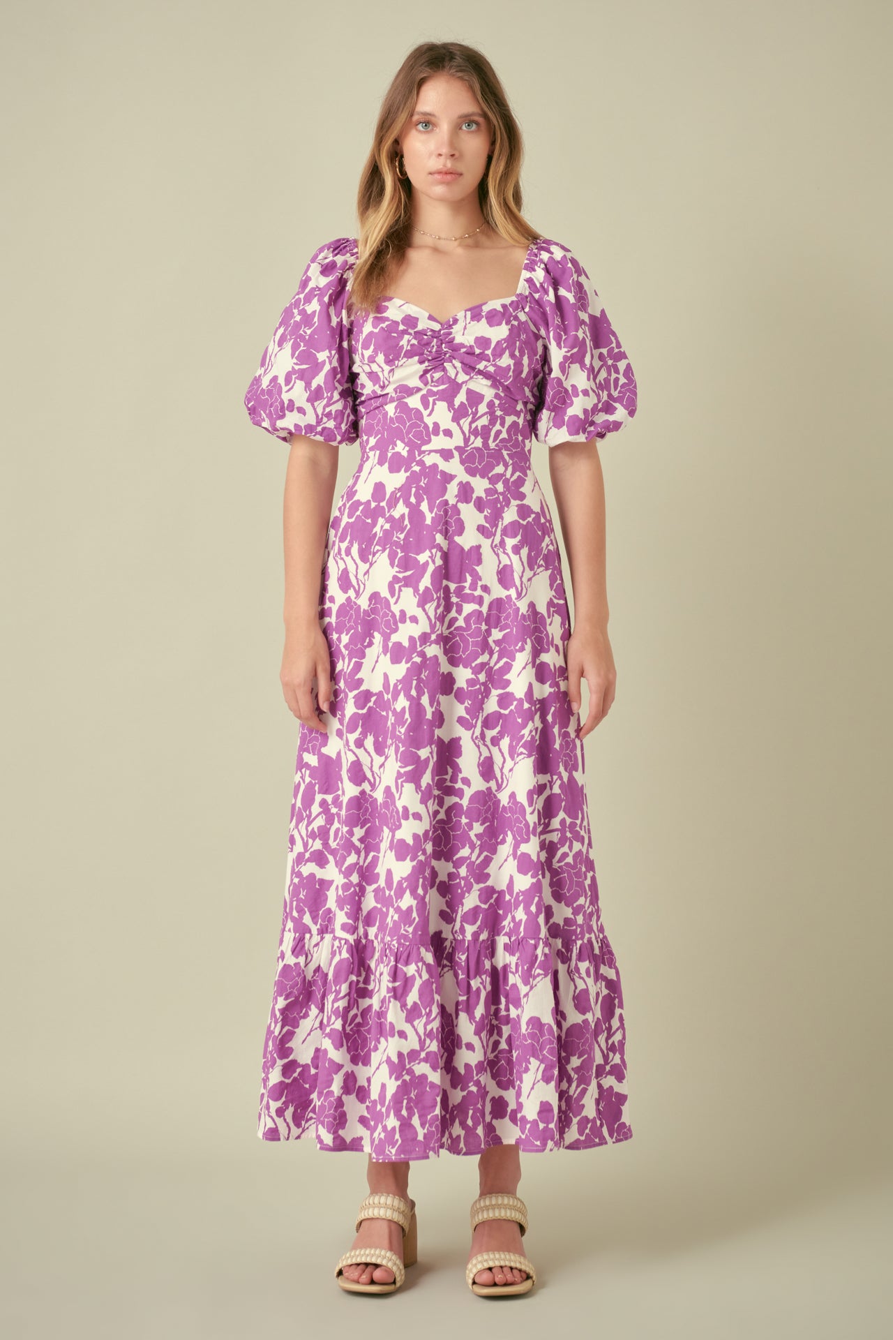 Floral Print Maxi Dress