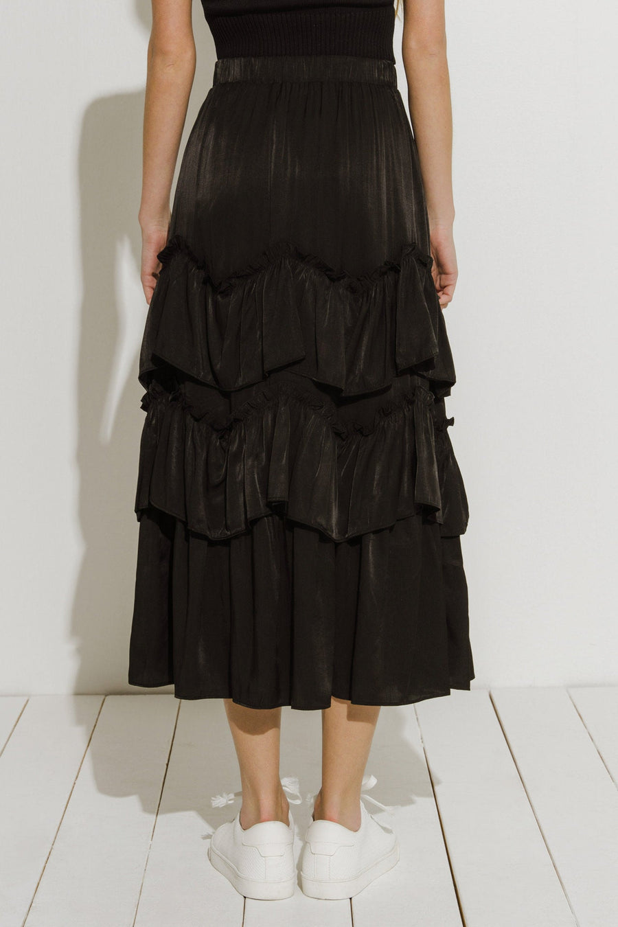 FREE THE ROSES - Ruffle Tiered Skirt - SKIRTS available at Objectrare