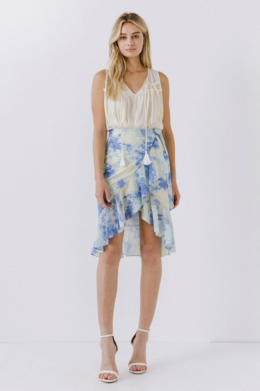 FREE THE ROSES - Tie Dye Wrap Skirt - SKIRTS available at Objectrare
