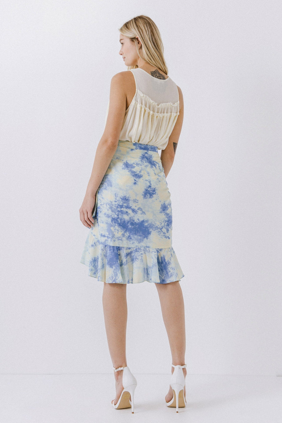 FREE THE ROSES - Tie Dye Wrap Skirt - SKIRTS available at Objectrare