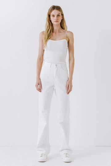 FREE THE ROSES - Ribbed Knit Camisole - CAMI TOPS & TANK available at Objectrare