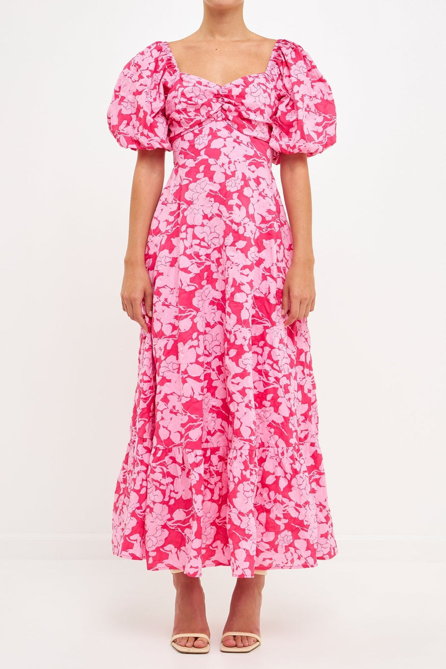 FREE THE ROSES - Floral Cut-Out Maxi Dress - DRESSES available at Objectrare