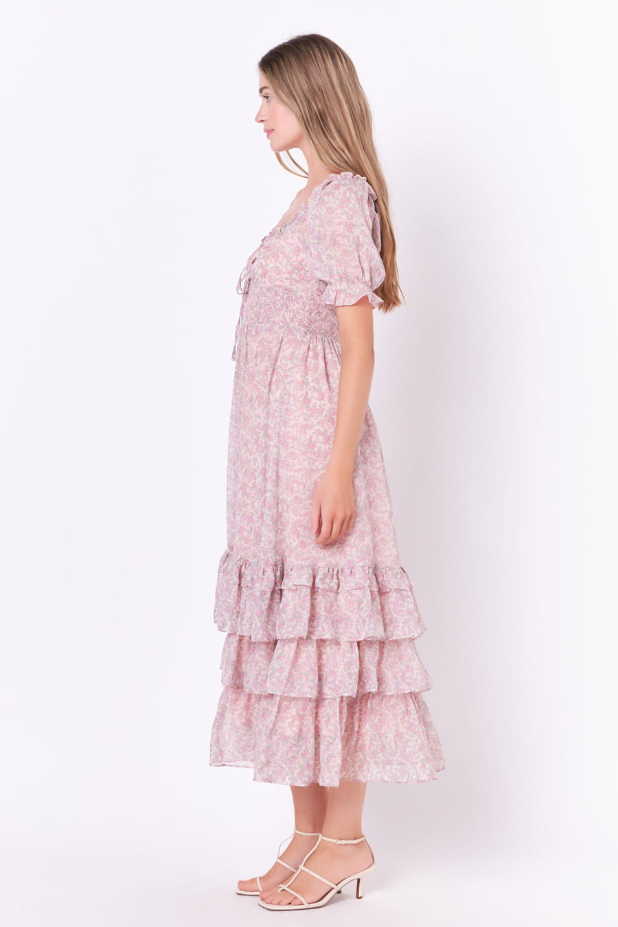 FREE THE ROSES - Ruffled Sweetheart Maxi Dress - DRESSES available at Objectrare