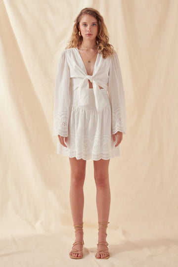 FREE THE ROSES - Smocked Waist Lace Skirt - SKIRTS available at Objectrare