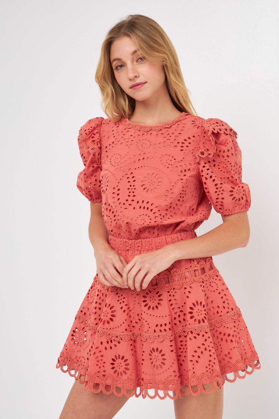 FREE THE ROSES - Lace Puff sleeve blouse - SHIRTS & BLOUSES available at Objectrare