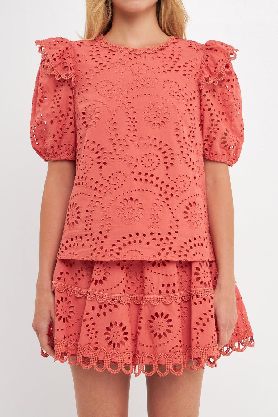 FREE THE ROSES - Lace Puff sleeve blouse - SHIRTS & BLOUSES available at Objectrare