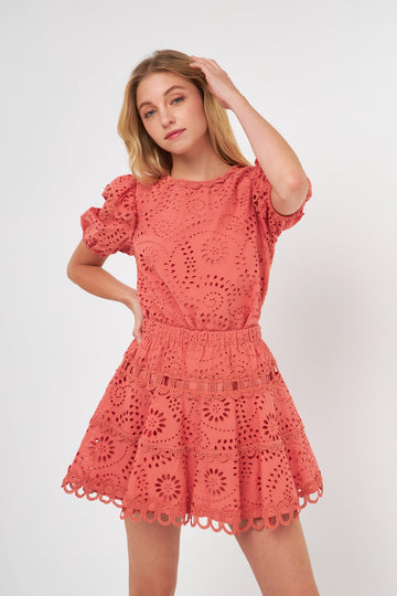 FREE THE ROSES - Laced A Line Skirt - SKIRTS available at Objectrare