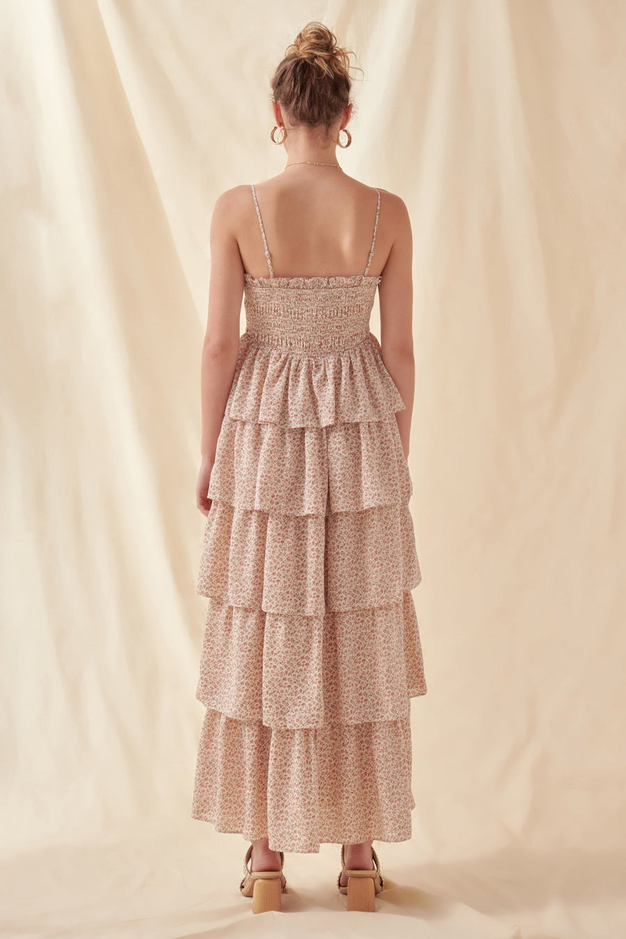 FREE THE ROSES - Floral Smocked Multi Tiered Maxi - DRESSES available at Objectrare