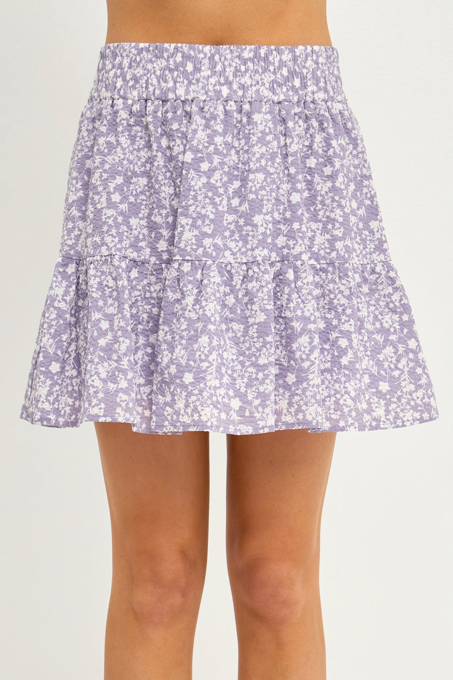 FREE THE ROSES - Single Tiered Mini Skirt - SKIRTS available at Objectrare