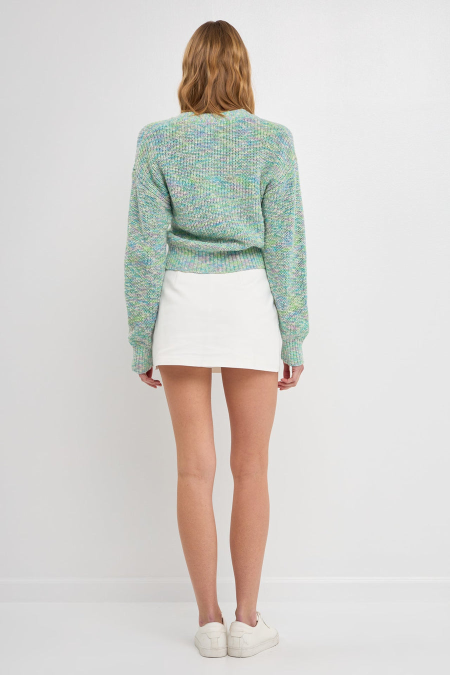 FREE THE ROSES - Heart Accent Button Multi Sweater - SWEATERS & KNITS available at Objectrare