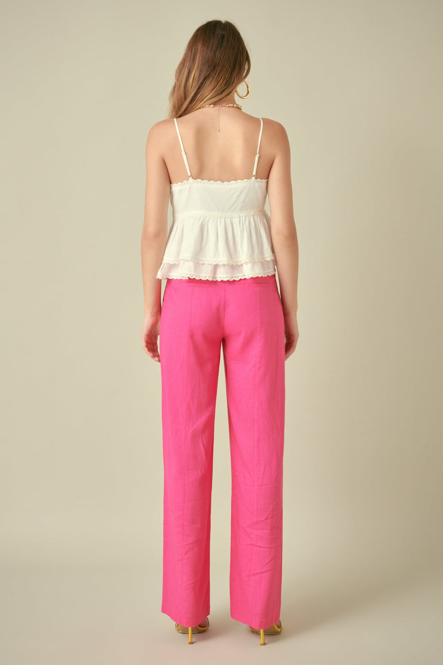 FREE THE ROSES - Lace Trimmed Waterfall Tiered Top - TOPS available at Objectrare