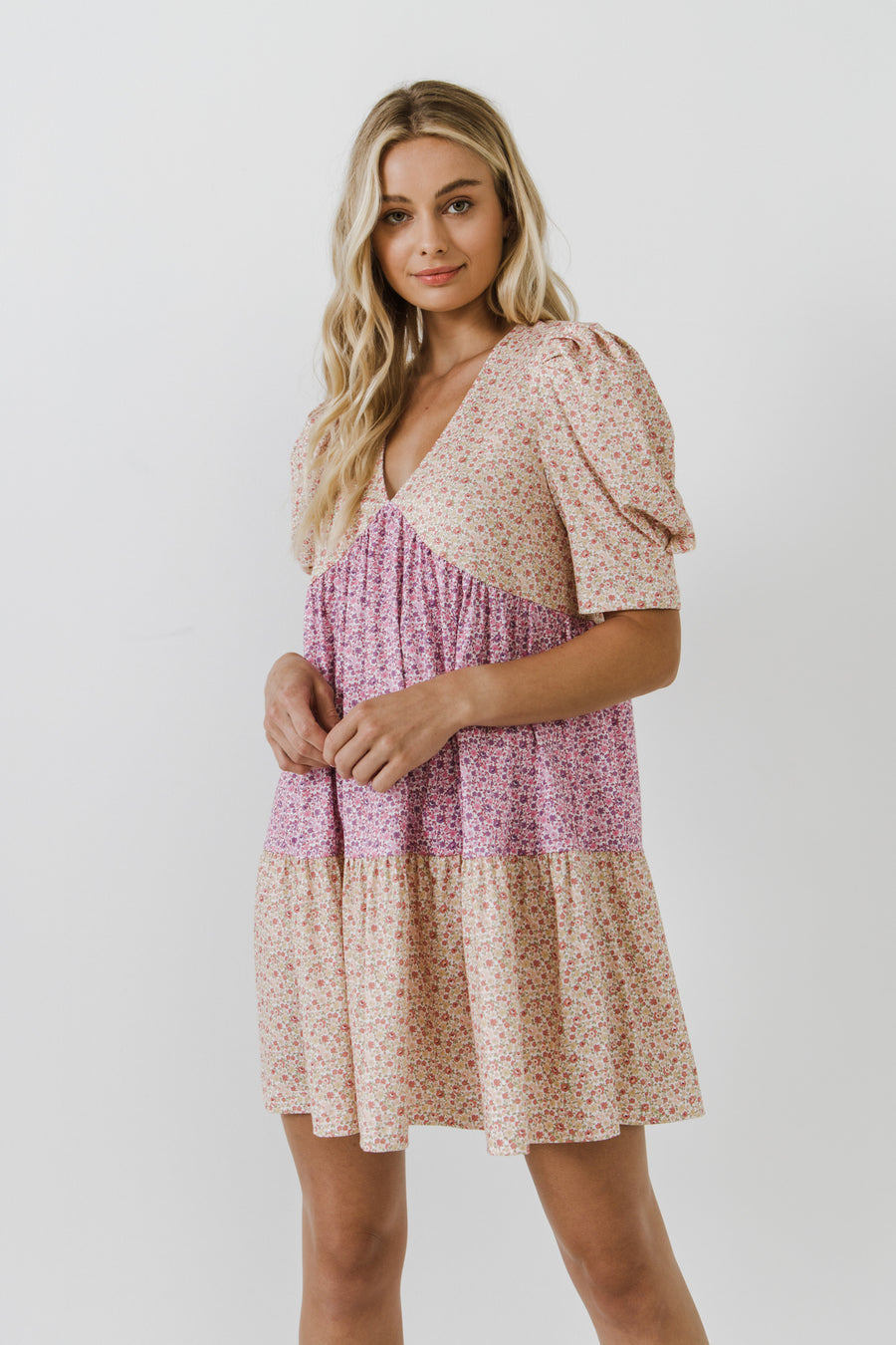 Floral Knit Mini Dress