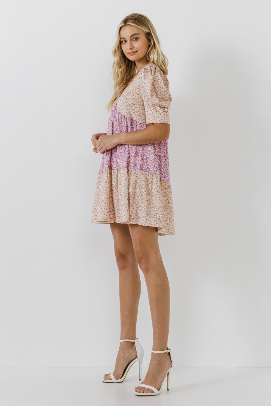 Floral Knit Mini Dress