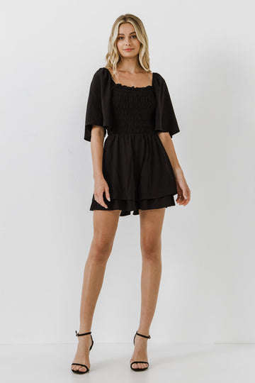 FREE THE ROSES - Smocked Romper - ROMPERS available at Objectrare