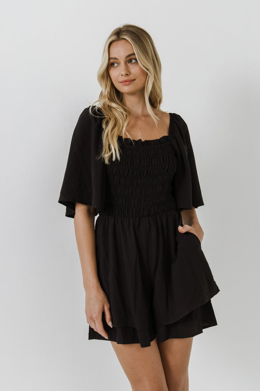 FREE THE ROSES - Smocked Romper - ROMPERS available at Objectrare