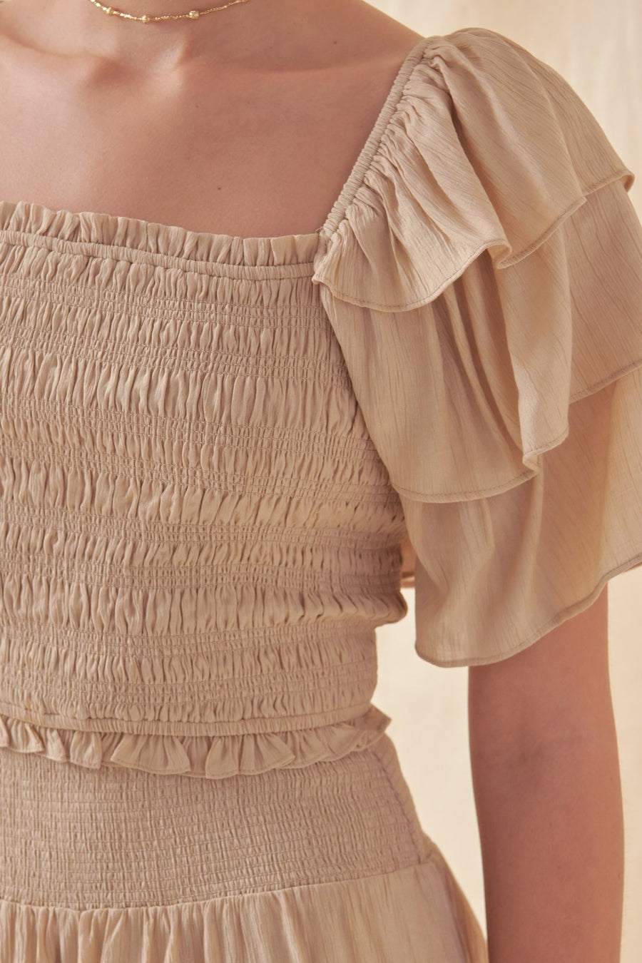 FREE THE ROSES - Smocked Ruffled Top - TOPS available at Objectrare