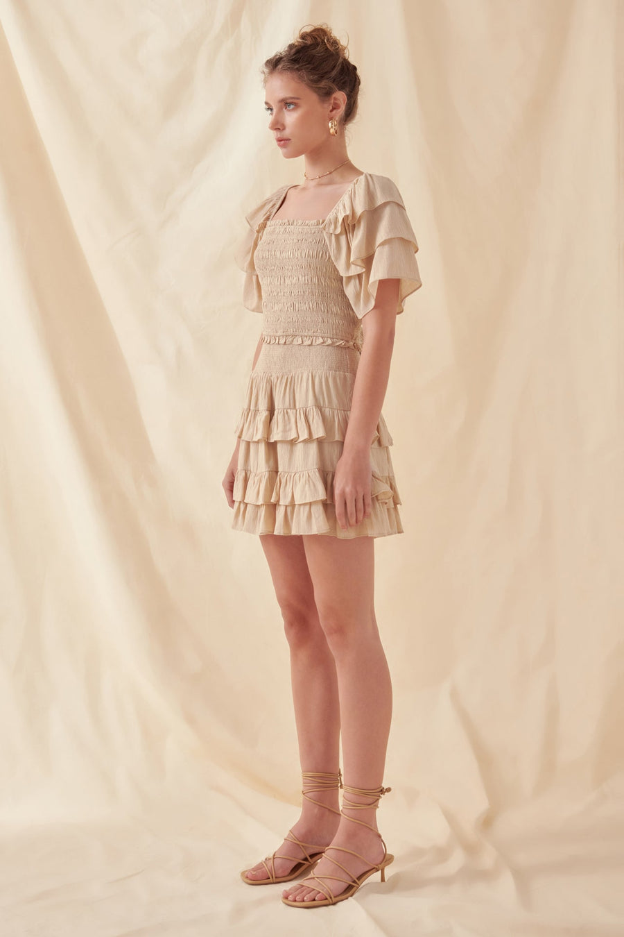 FREE THE ROSES - Smocked Ruffled Top - TOPS available at Objectrare