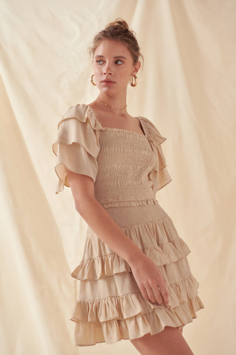 FREE THE ROSES - Smocked Ruffled Top - TOPS available at Objectrare