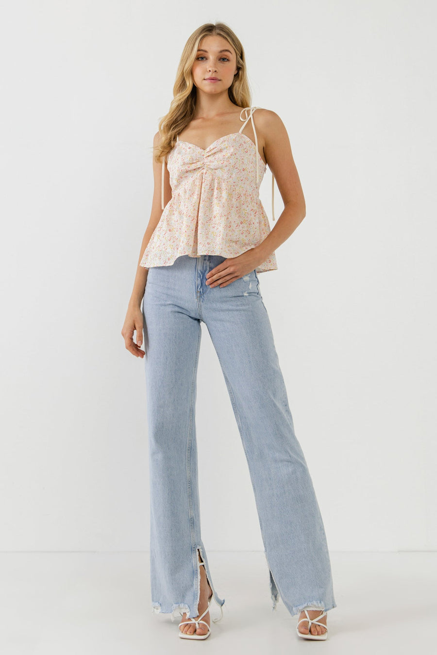 FREE THE ROSES - Straps with Floral Top - TOPS available at Objectrare