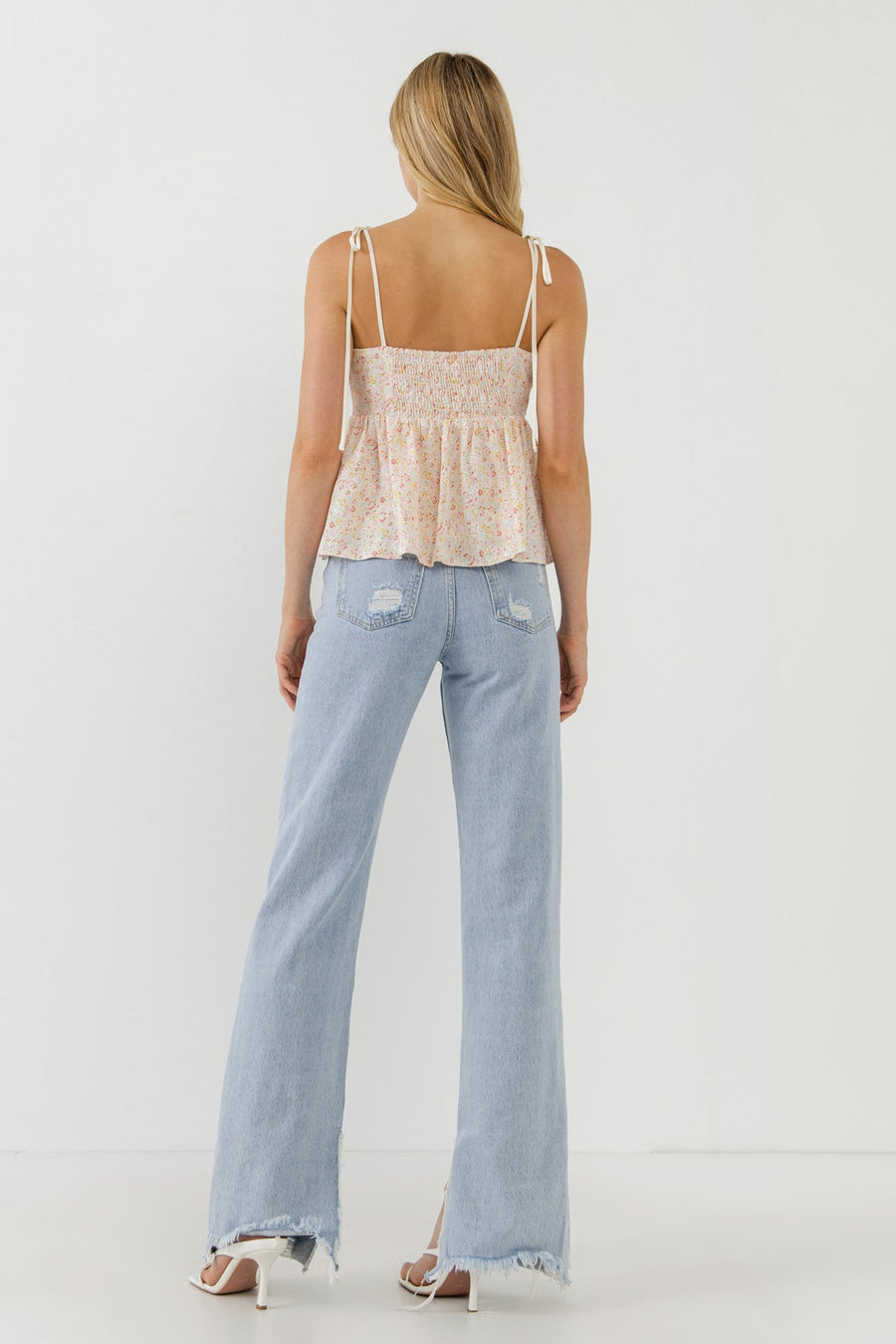 FREE THE ROSES - Straps with Floral Top - TOPS available at Objectrare