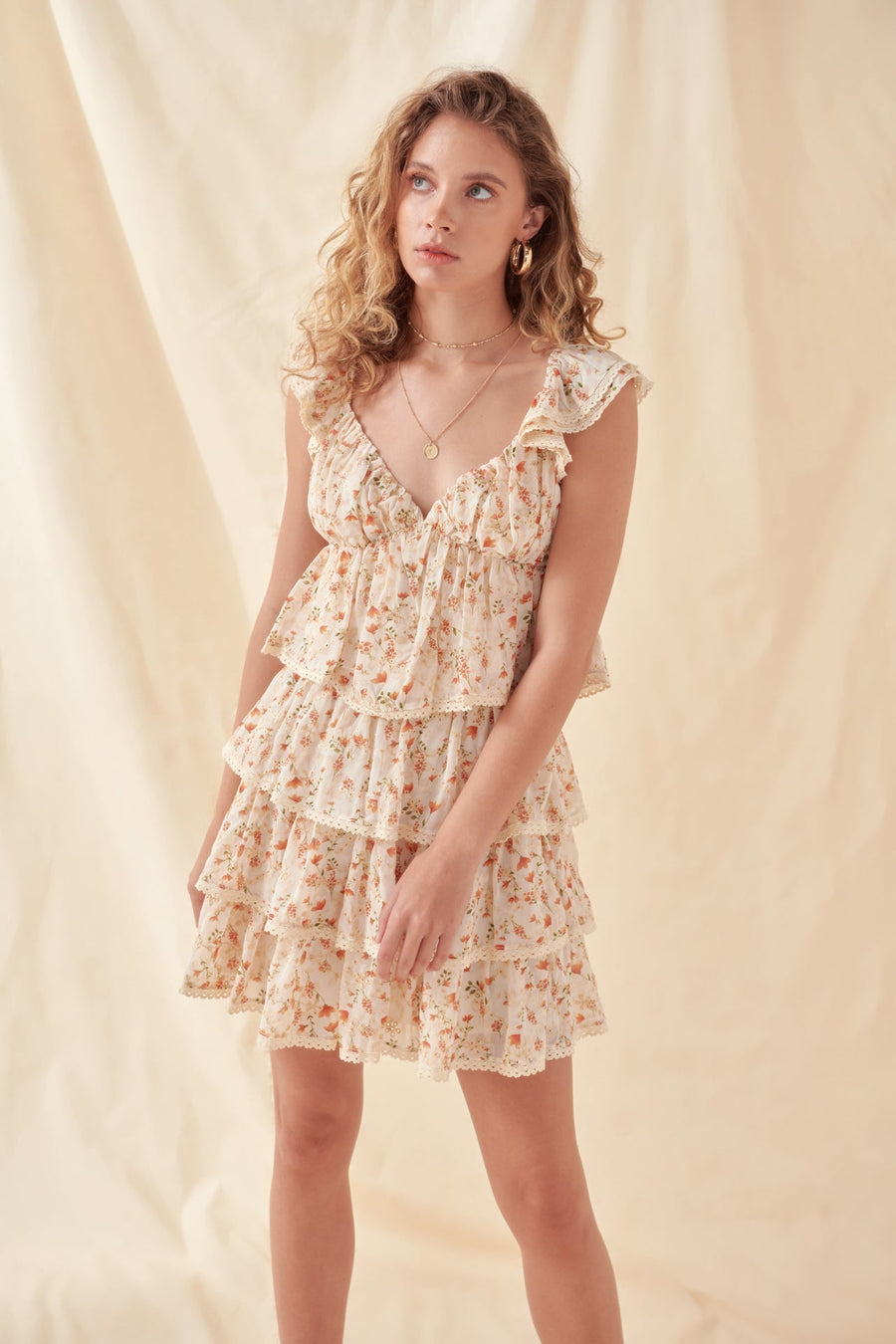 FREE THE ROSES - Ruffle Sleeve Sweetheart Neckline Top - TOPS available at Objectrare