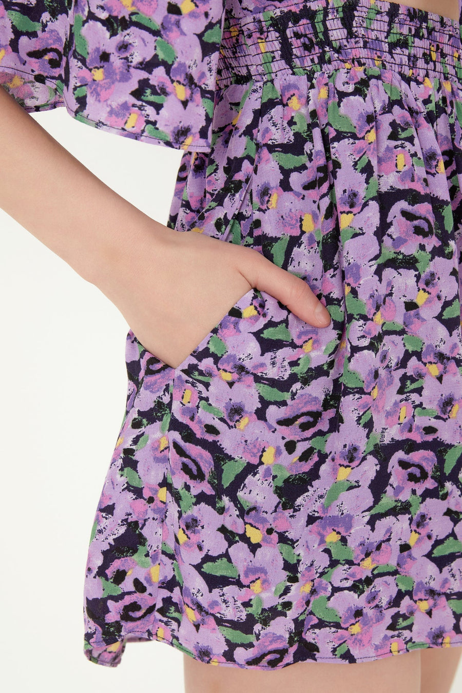 FREE THE ROSES - Front Tie Detail Romper - ROMPERS available at Objectrare