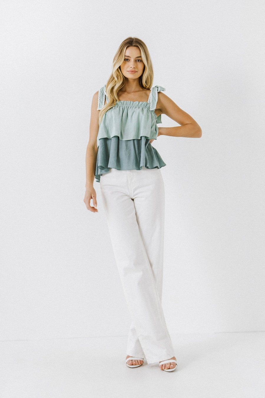 FREE THE ROSES - Color Block Tank Top - CAMI TOPS & TANK available at Objectrare