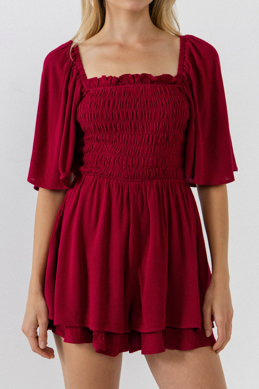 FREE THE ROSES - Smocked Romper - ROMPERS available at Objectrare