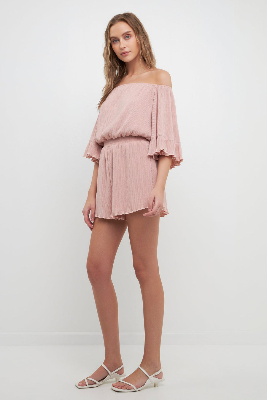 FREE THE ROSES - Texture Knit Romper - ROMPERS available at Objectrare