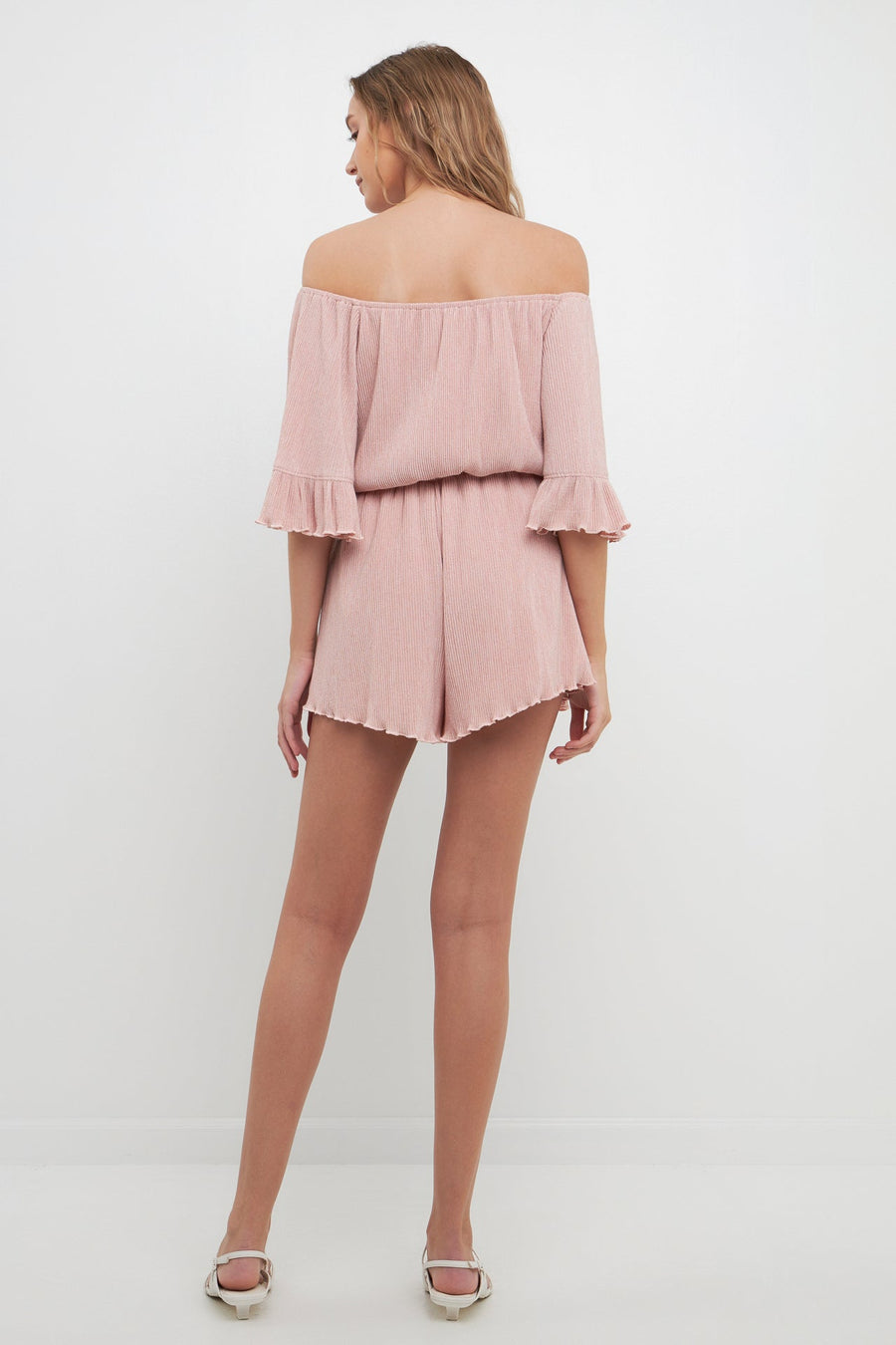 FREE THE ROSES - Texture Knit Romper - ROMPERS available at Objectrare