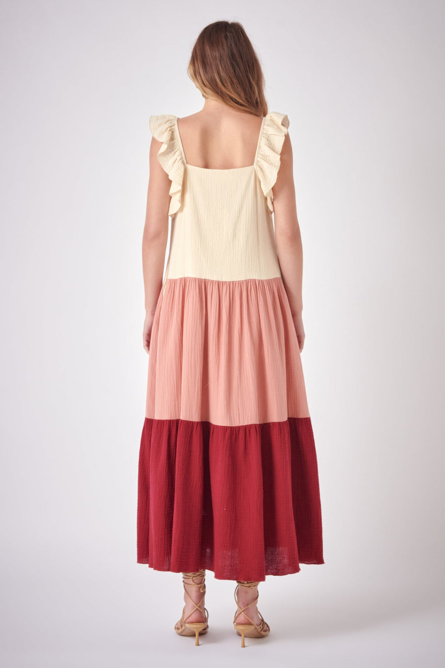 FREE THE ROSES - Color Block Midi Dress - DRESSES available at Objectrare