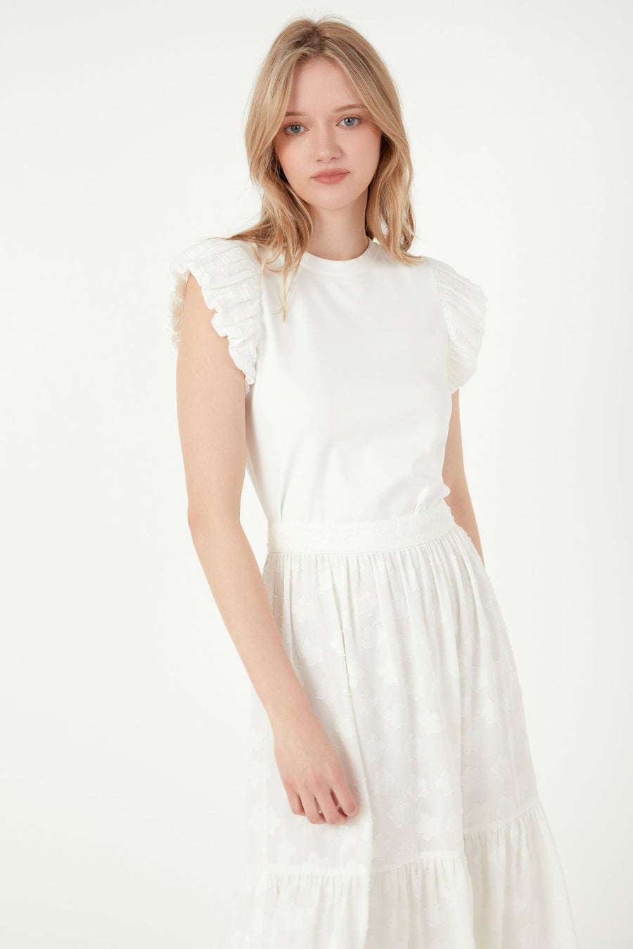 FREE THE ROSES - Mixed Media Top - TOPS available at Objectrare