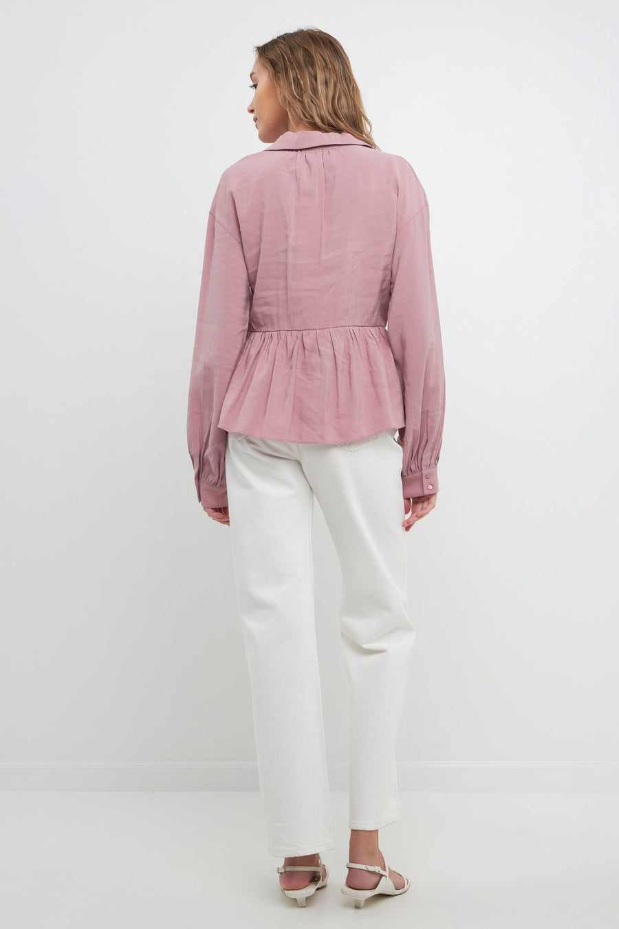 FREE THE ROSES - Puff Long Sleeve Top - TOPS available at Objectrare