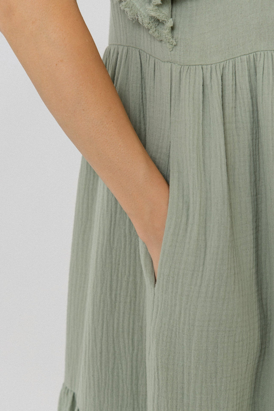 FREE THE ROSES - Ruffled Detail Maxi Dress - DRESSES available at Objectrare