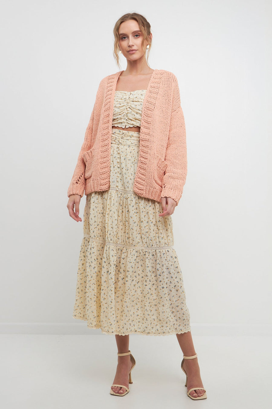FREE THE ROSES - Oversized Chunky Cardigan - CARDIGANS available at Objectrare