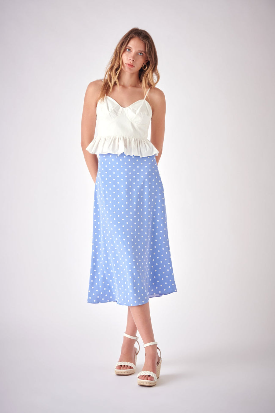 FREE THE ROSES - Basic Midi Skirt - SKIRTS available at Objectrare