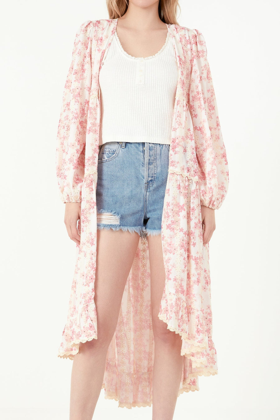 FREE THE ROSES - High-Low Maxi Dress - DRESSES available at Objectrare