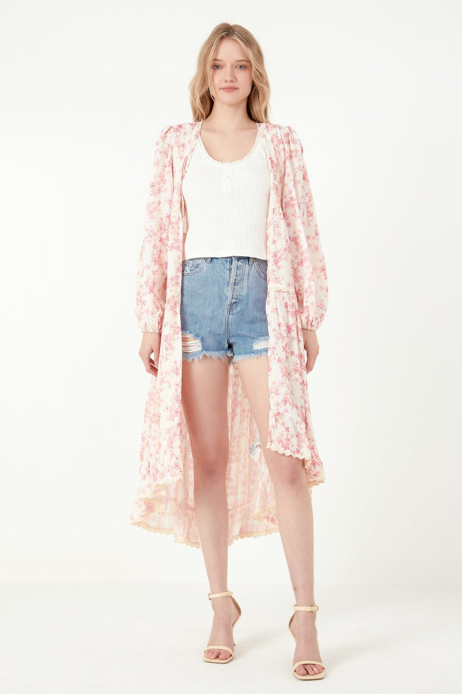 FREE THE ROSES - High-Low Maxi Dress - DRESSES available at Objectrare