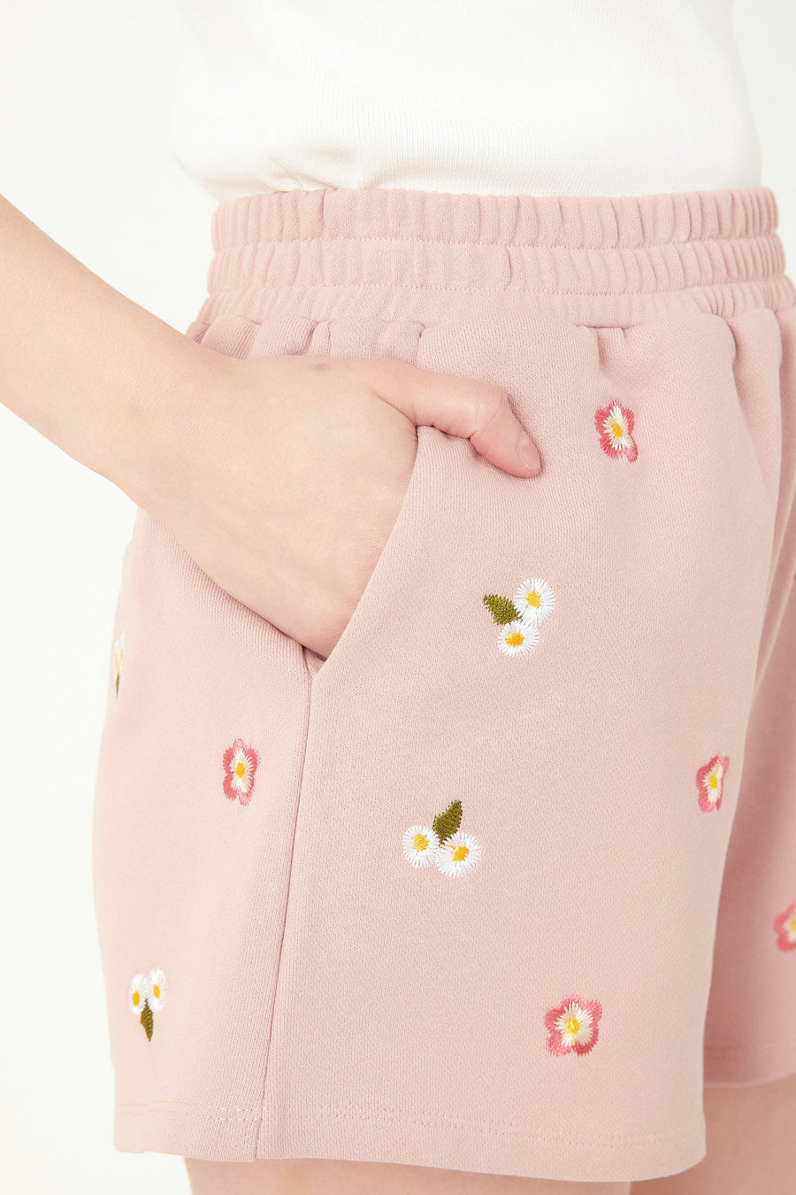 FREE THE ROSES - Floral Embroidered Shorts - SHORTS available at Objectrare