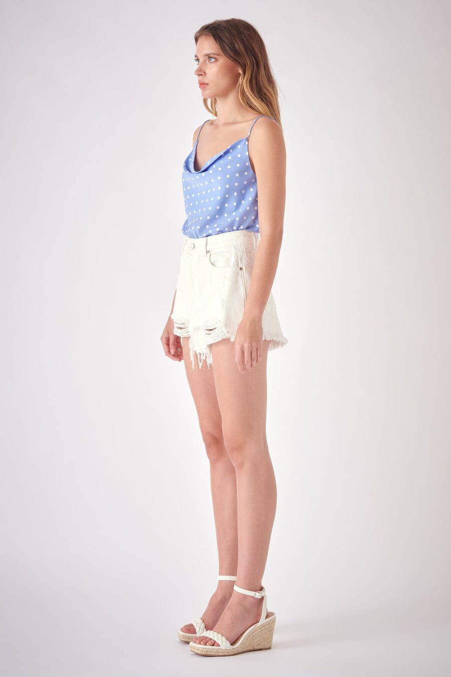 FREE THE ROSES - Polka Dot Cami Top - CAMI TOPS & TANK available at Objectrare