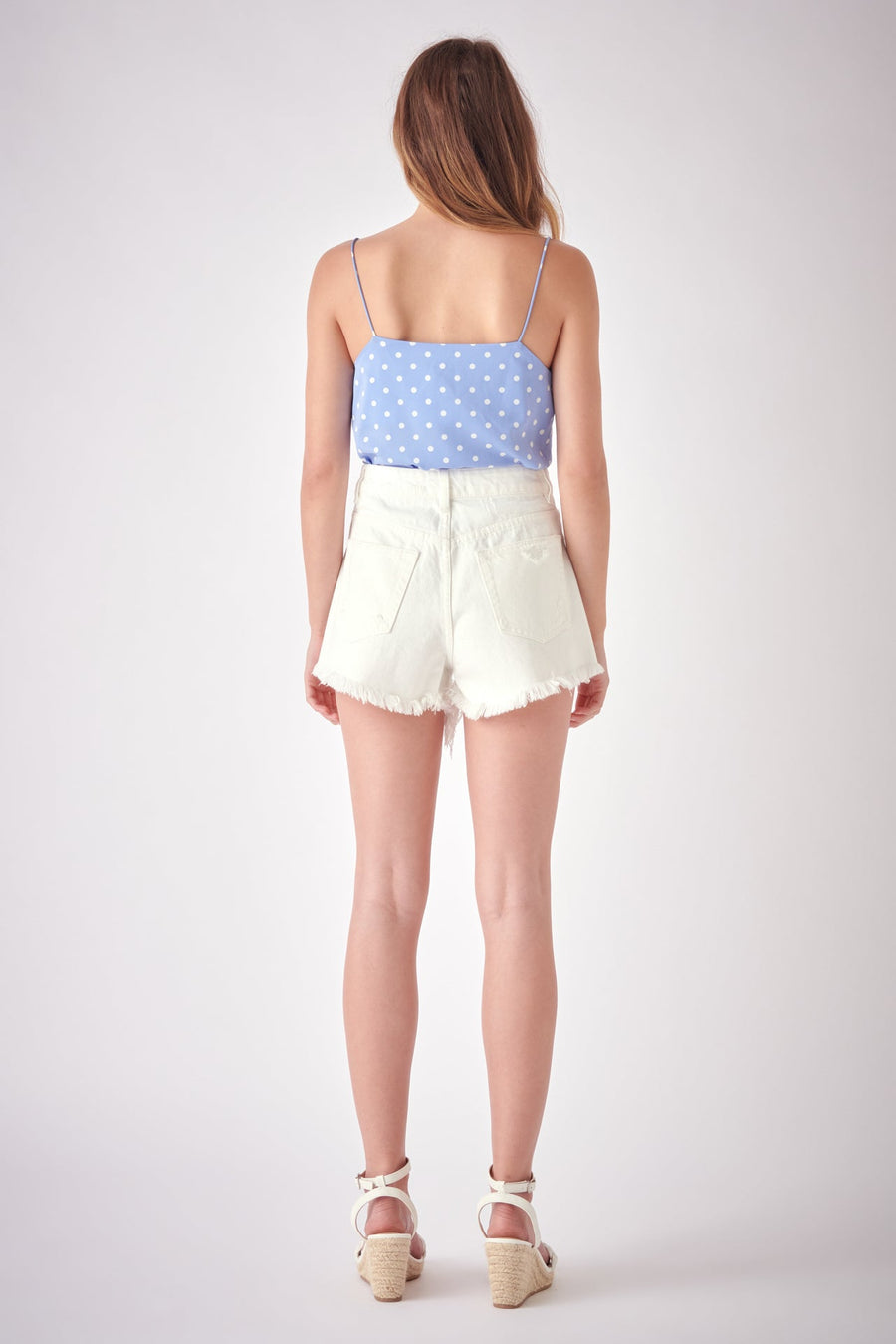 FREE THE ROSES - Polka Dot Cami Top - CAMI TOPS & TANK available at Objectrare