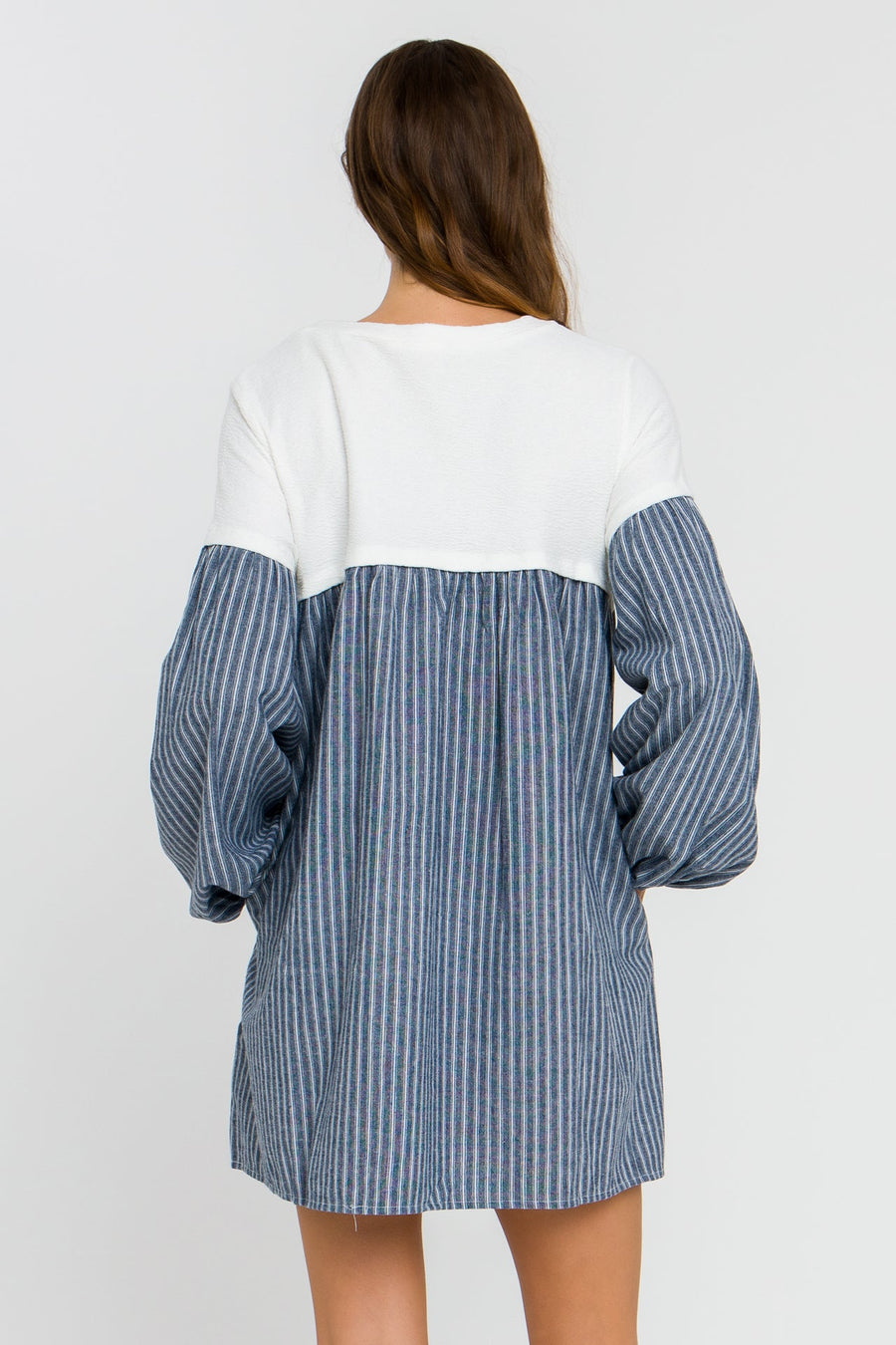 FREE THE ROSES - Yoke Combo Mini Dress - DRESSES available at Objectrare