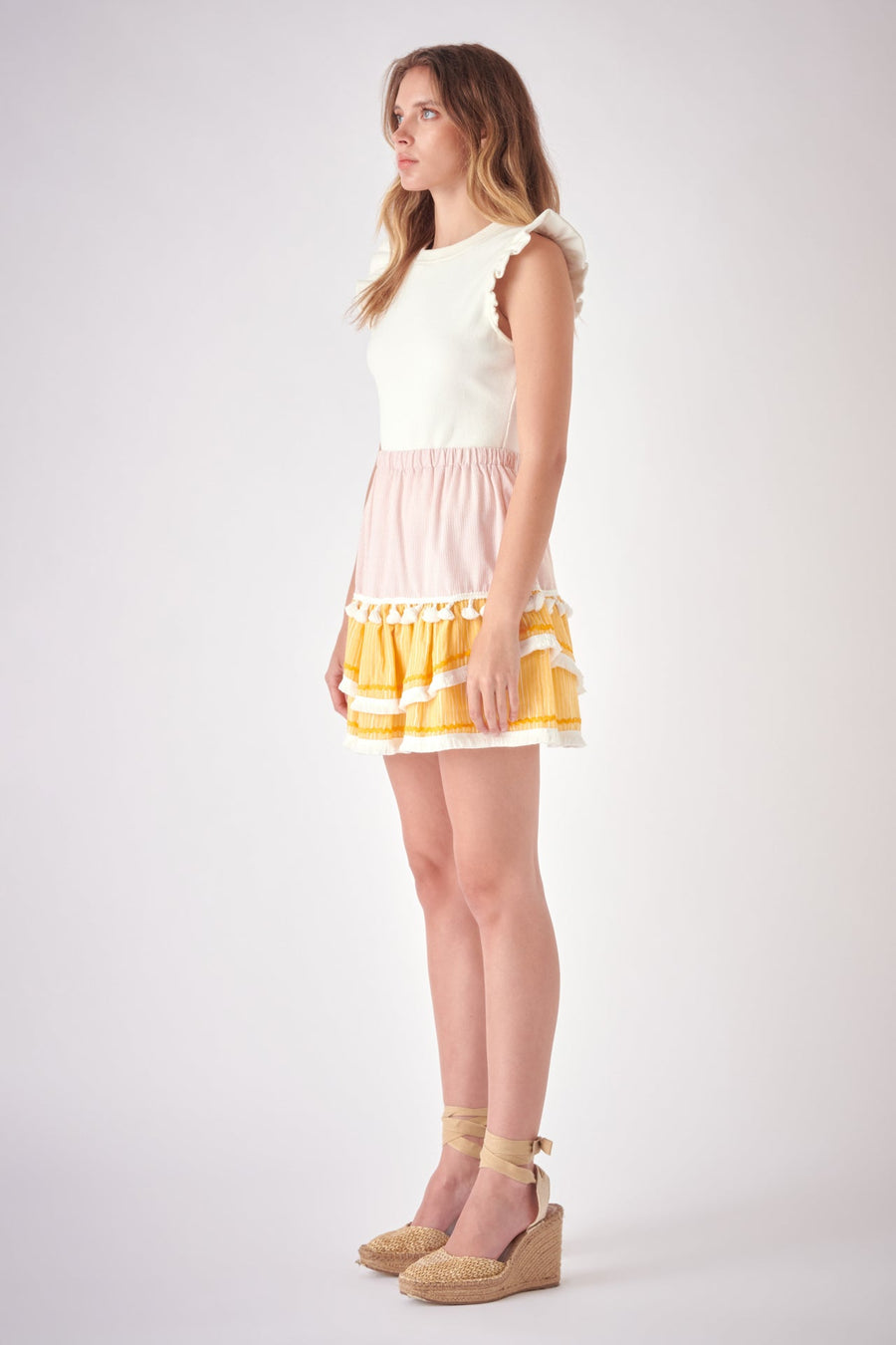 FREE THE ROSES - Embellishment Skirt - SKIRTS available at Objectrare