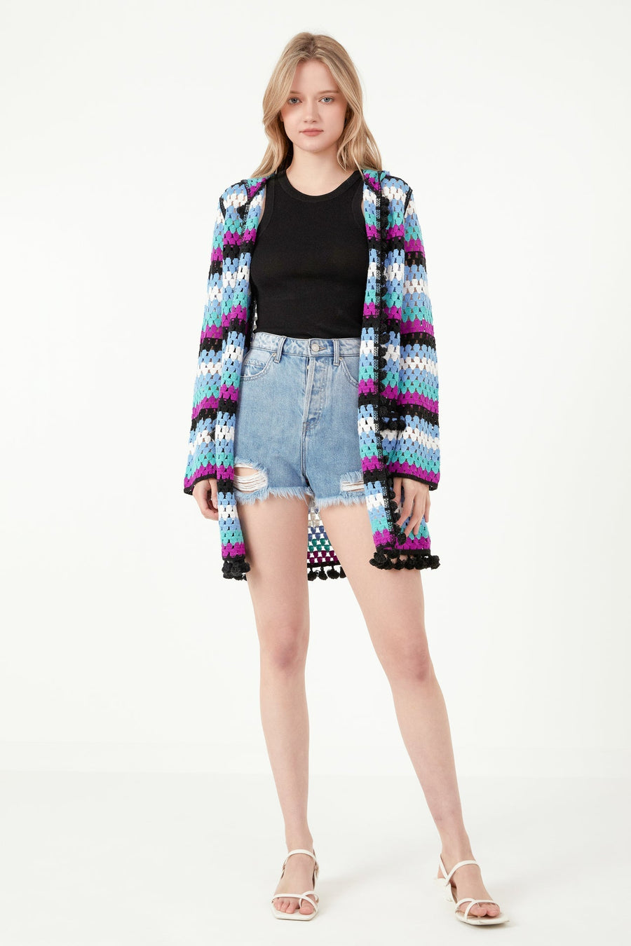 FREE THE ROSES - Crochet Cardigan - CARDIGANS available at Objectrare