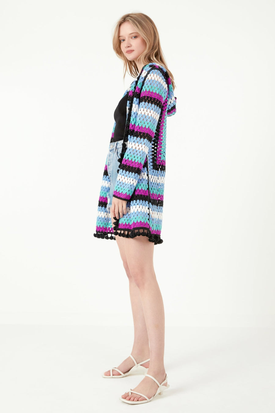 FREE THE ROSES - Crochet Cardigan - CARDIGANS available at Objectrare