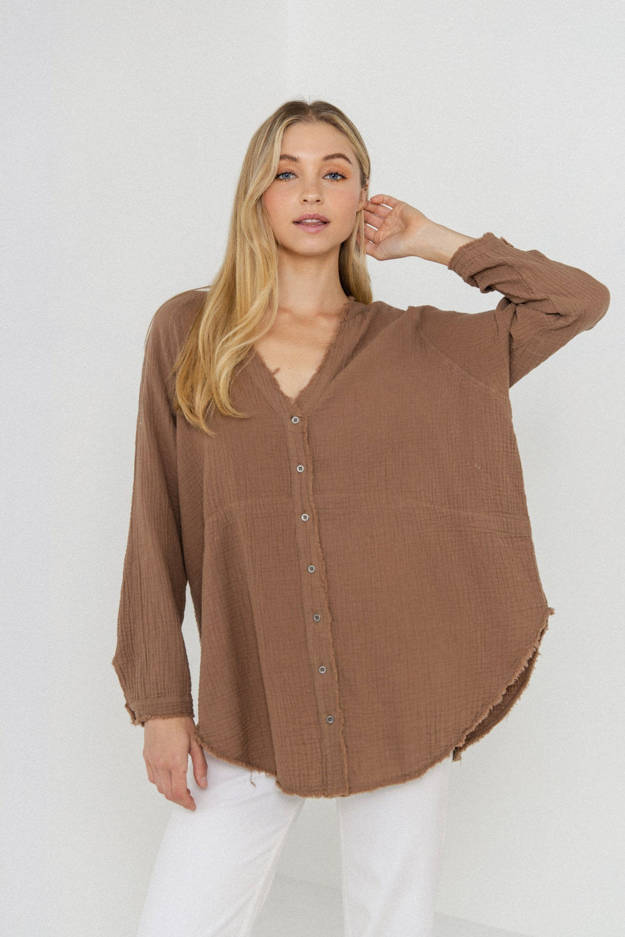 FREE THE ROSES - Button Down Tunic - DRESSES available at Objectrare