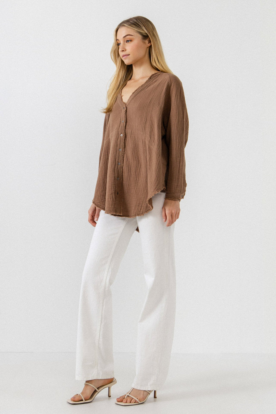 FREE THE ROSES - Button Down Tunic - DRESSES available at Objectrare