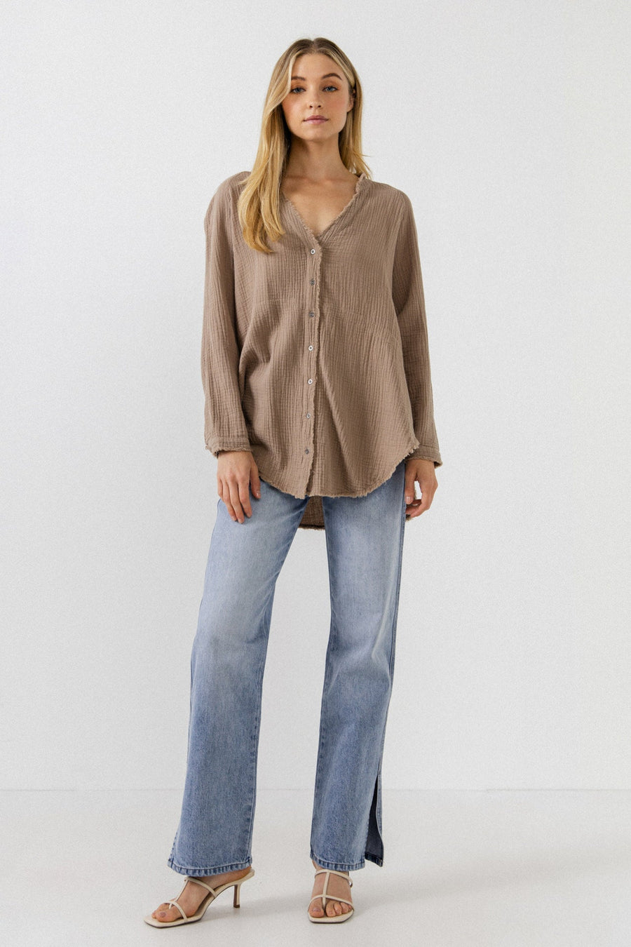 FREE THE ROSES - Button Down Tunic - DRESSES available at Objectrare