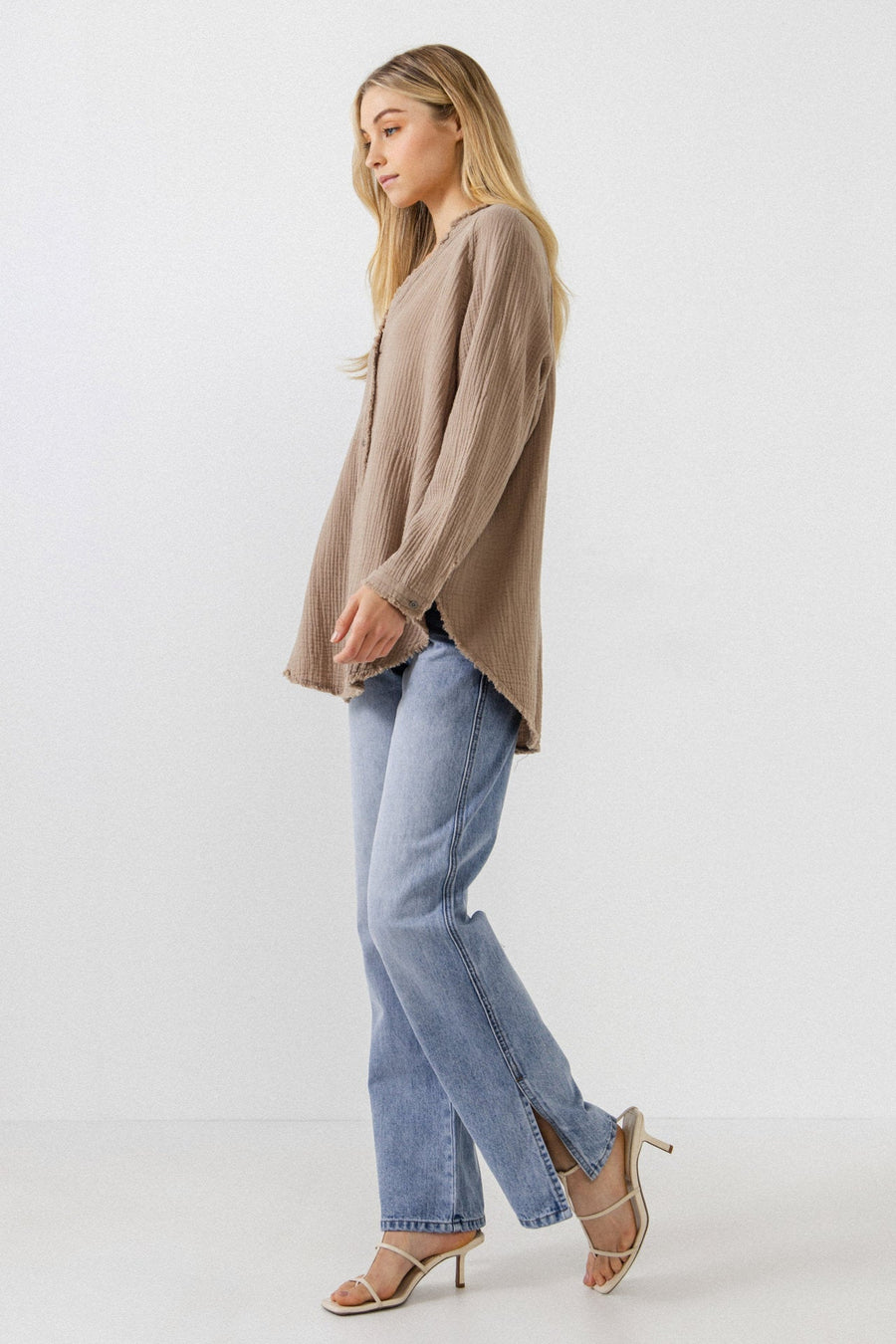 FREE THE ROSES - Button Down Tunic - DRESSES available at Objectrare
