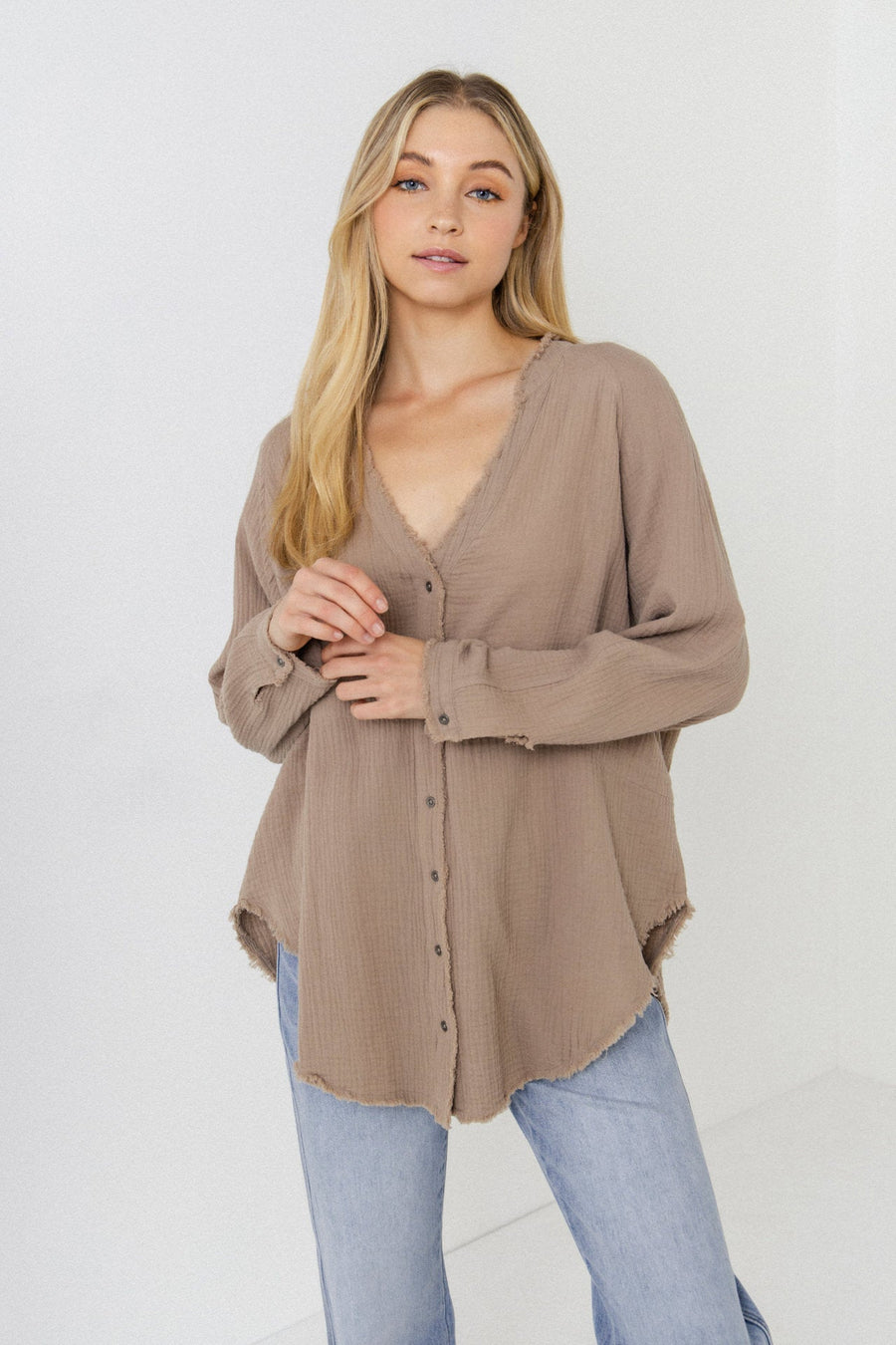 FREE THE ROSES - Button Down Tunic - DRESSES available at Objectrare